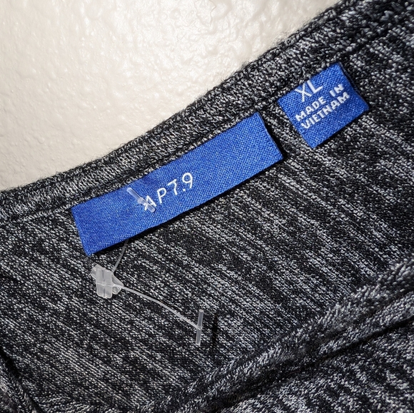 APT 9 WOMENS HEATHER GREY KNIT DRESS XL - Picture 5 of 5